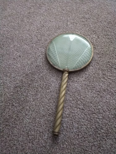 Art deco hand held mirror - held,