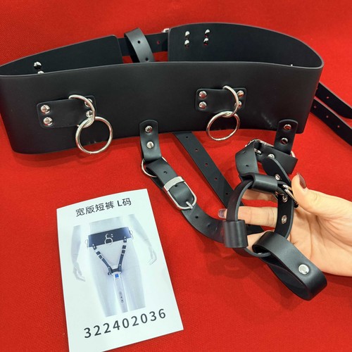 Leather forced orgasm - pu,