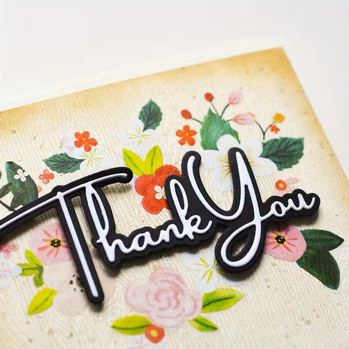 Thank you sentiment metal - thank,