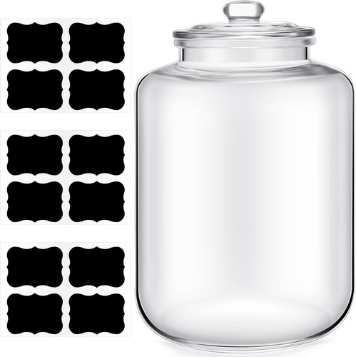 Gallon glass jar with - gallon, lid