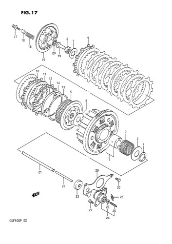 Suzuki genuine bolt gsf400 - genuine,