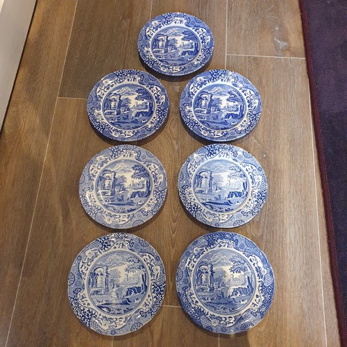 Spode blue italian plates - italian,