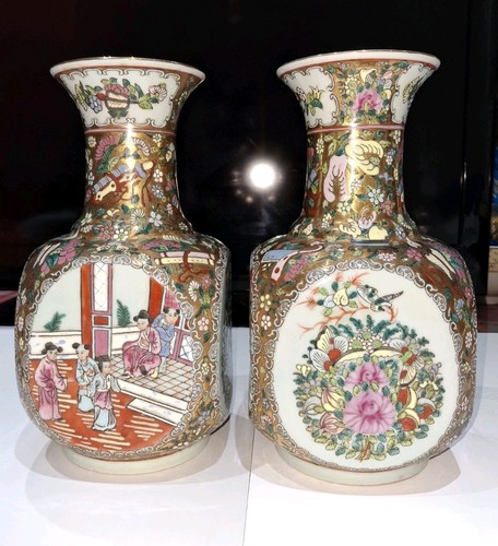 Pair chinese famille rose - pair,