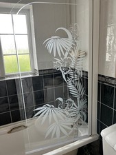 glass over bath shower screen