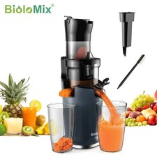 Biolomix Cold Press Juicer 78mm Wide Chute – 200w Slow Masticating, 40–65 Rpm
