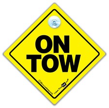On Tow Sign Suction Cup Car