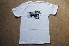 THE JAM SPRAY WALL LOGO T SHIRT SMALL NEW OFFICIAL PAUL WELLER ALL MOD CONS