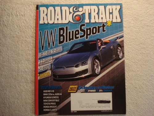 Road track may 2009 - vw, blue