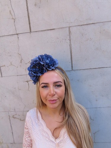 Large navy blue peony flower - peony,