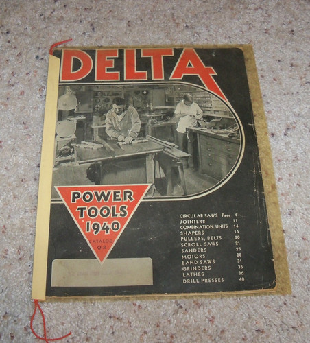 Vintage 1940 delta power tools - delta,