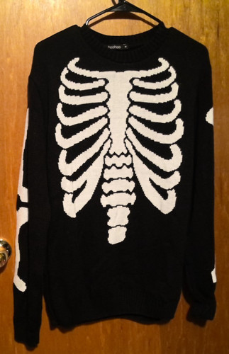Boohoo skeleton ribcage black - boohoo,