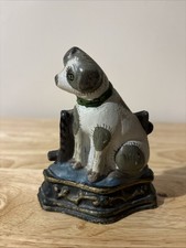 Vintage Cast Iron Dog Door Stop - Jack Russell- Nippa