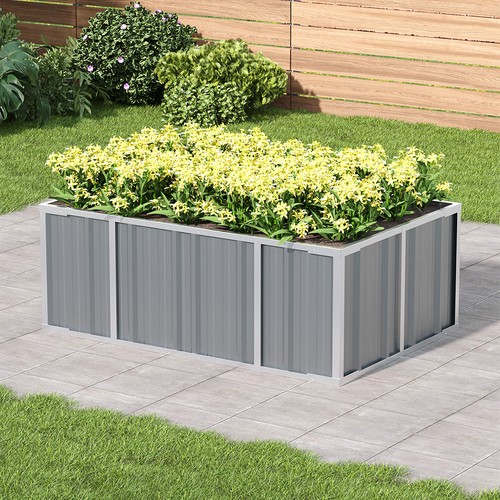 Metal garden raised bed - garden,