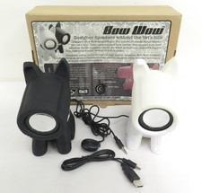Bow Wow Black and White Dog-Shaped Speakers - Active - Powered by USB or Adaptor
