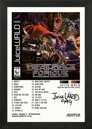 Juice wrld framed - framed, art