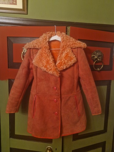 Original 1970s pink sheepskin - pink,