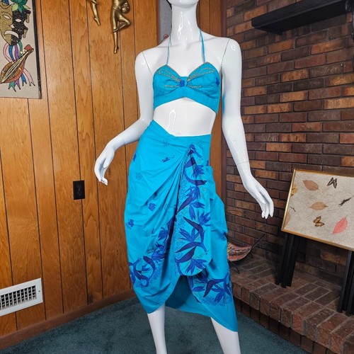 Vtg 50s hawaiian sarong skirt - vtg,