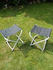 Isabella Stools Lightweight Folding Aluminium Chairs Set Of 2