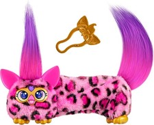 Furby DJ Furblet Kitt-Ee-Luv Interactive Plush Toy with Stretchy Body, Music & 