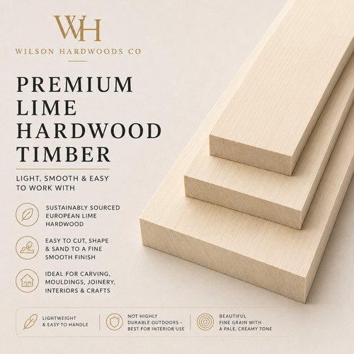 Lime hardwood board par planed - lime,