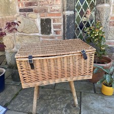 Large Wicker Hamper With Lid