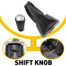 5 Speed Gear Shift Knob Stick Lever W/Gaiter Boot Cover For Ford Focus MK2 05-08