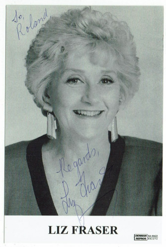 Liz fraser hand signed - liz,