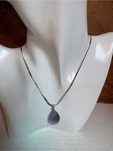 Amethyst teardrop pendant - amethyst,