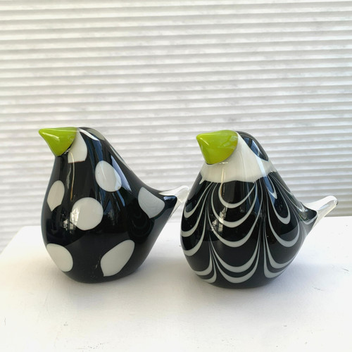 Pair hand blown art - pair, of
