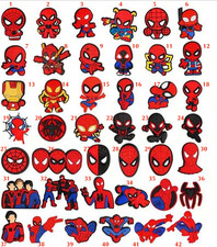Spiderman Shoe Charms  for Crocs PVC Waterproof Charms