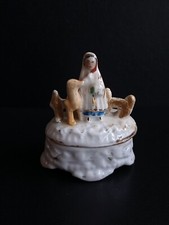 Victorian Conta Boehme German Porcelain Fairing Box "Little Red Riding Hood" 