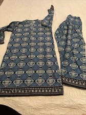 Khaadi 2pc Kurta Shalwar Slub Khaddar New Maria B Sapphire Limelight Agha Noor