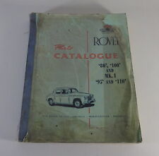 Spare Parts Catalogue Rover P4