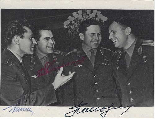 Ussr space autographs vostok - space,