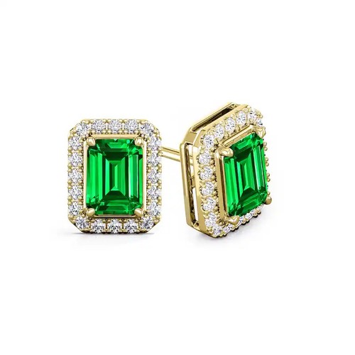 Green emerald diamond - 6,