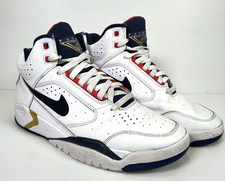 Nike Air White Flight Lite Mid Olympic Trainers Shoes DJ2518-102 Men’s UK 9