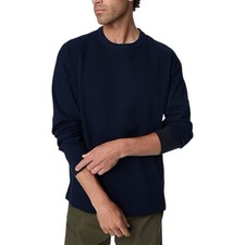 M & S Mens T Shirts Pure Cotton Long Sleeve Heavy Weight Oversized T shirt S-3XL