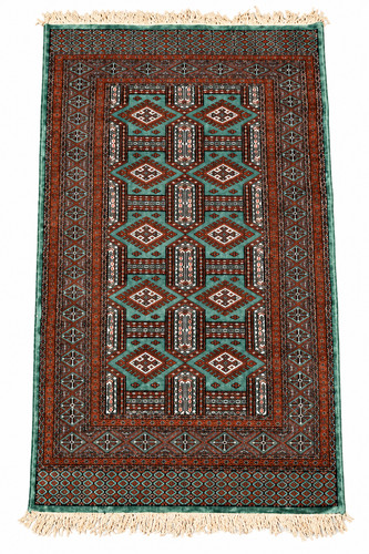 Handwoven bokhara rug silk - rug,