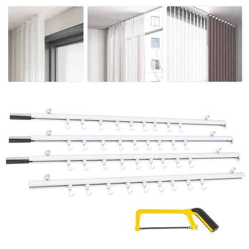 Aluminium curtain track kit - aluminium,