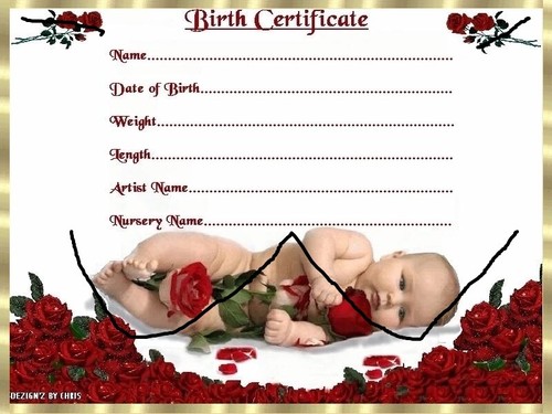 Red roses baby birth - red,