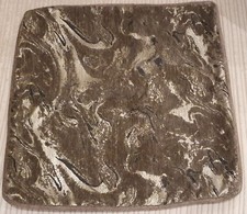 FURNITURE VILLAGE Sofa Scatter Cushion Cover Brown Metallic Gold 20" x 20"