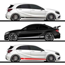 2pcs Stripe Style Car Body