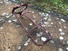 Vintage Metal Equestrian Wall Mounted Horse Saddle Rack & Reins Holder Storage