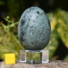 Zoisite crystal egg growth - egg,