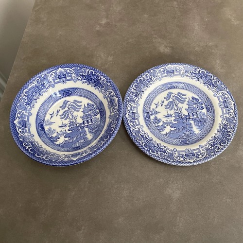 Willow pattern bowl side - bowl, &