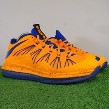 Nike Trainers Size 7.5 Mens Yellow Blue Air Max LeBron 10 Comfort Running Shoes