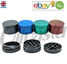 UK NEW MAGNETIC METAL CRUSHER FOR HERB TOBACCO 3 PART LEAF SHARK TEETH