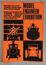 Exhibition  Poster - Model Engineer  Seymour Hall  -  Original  1974     #1710