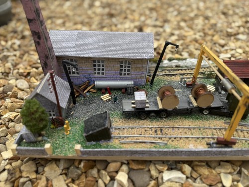 Goods yard loco shed with - loco,