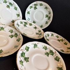6 x Colclough Ivy Leaf Saucers